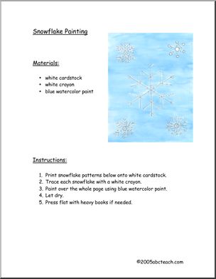 Craft: Snow Painting (primary/elem)