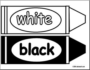 Clip Art: Crayon White Color – Abcteach