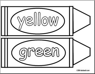 Bulletin Board: Crayons Set (blackline) – Abcteach