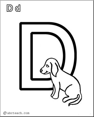 Letter Puzzle: Letter D (set) – Abcteach