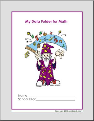 Data Cover: My Data Folder for Math (upper elem)