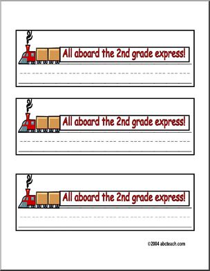 Desk Tag: All aboard the 2nd grade express!