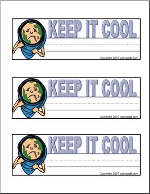 Desk Tag: Keep It Cool – Abcteach