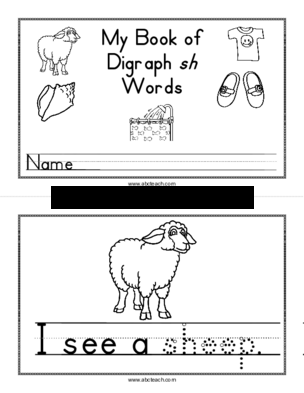 My Book of Digraph sh Words