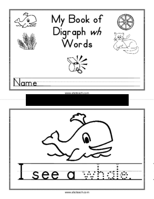 My Book of Digraph wh Words