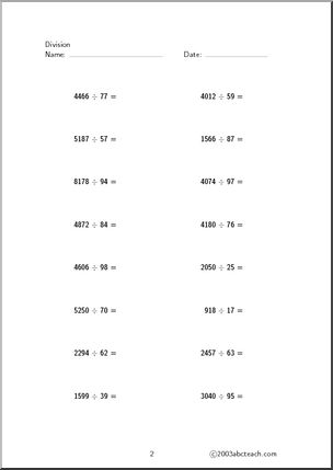 Order of Operations Practice Pack – Abcteach