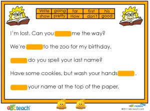 Phonics Dolch Set 3 Cloze Sentences’ Interactive Flipchart