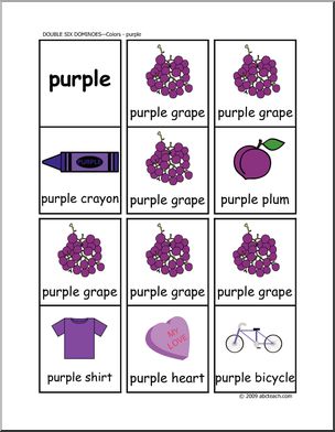 Dominoes: Colors – Purple