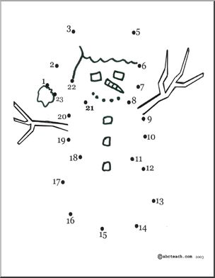 Dot to Dot: Winter – Mitten (to 20) – Abcteach