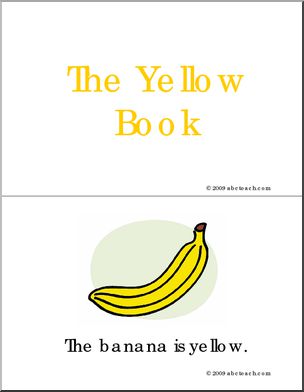 Early Reader Booklet: Colors – The Yellow Book