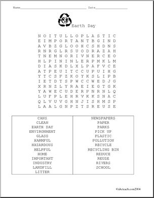 Word Search: Earth Day