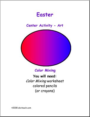 Learning Center: Easter – Mixing Colors
