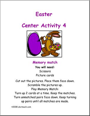 Learning Center: Easter – Memory Game