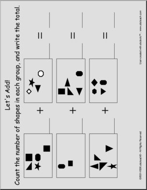 Addition to 10 (pre-k/primary) 5 Worksheet