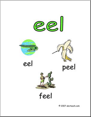 Word Family – EEL Words Poster