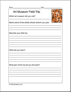 Report Form: Field Trip – Art Museum (elem)