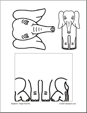 Craft: Paper Roll Pal – Elephant (preschool-elem)