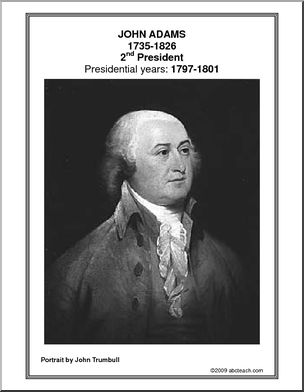 Poster: 2nd President – John Adams – Abcteach