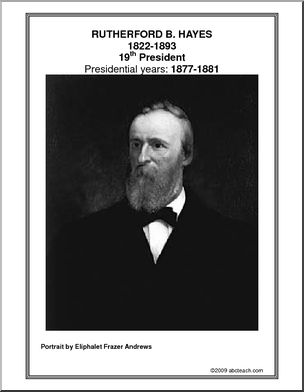 Poster: 19th President – Rutherford B. Hayes – Abcteach