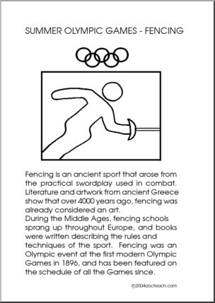 Poster: Summer Olympics Icons – directions – Abcteach