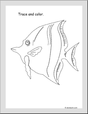 Trace and Color: Tropical Fish