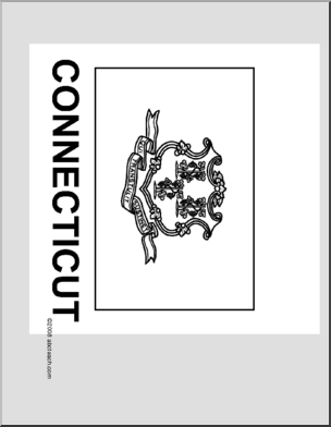Clip Art: Flags: Connecticut Color – Abcteach