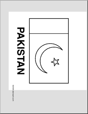 Flag: Pakistan – Abcteach