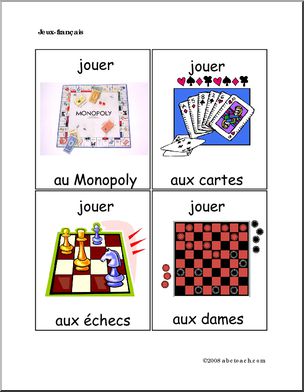 French: Cartes de mÃˆmoire, jeux