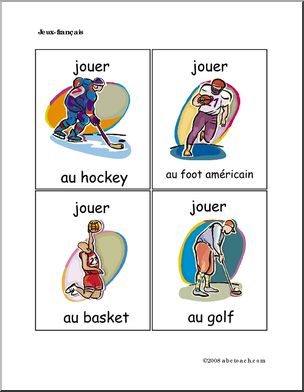 French: Cartes de mÃˆmoire, sports dÃ­Ãˆquipe