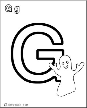 Coloring Page: Alphabet- G