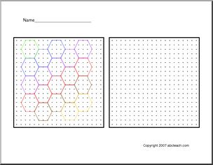 Hexagons (hard) Geoboard