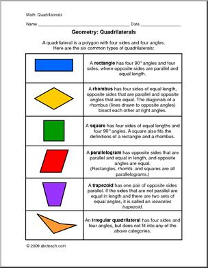 Quadrilaterals Rules and Practice