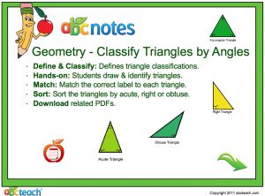 Interactive: Flipchart: Geometry: Classification of Triangles by Angles