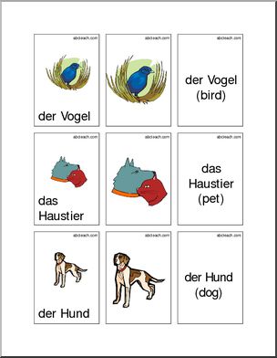 German: Flashcards – Animals
