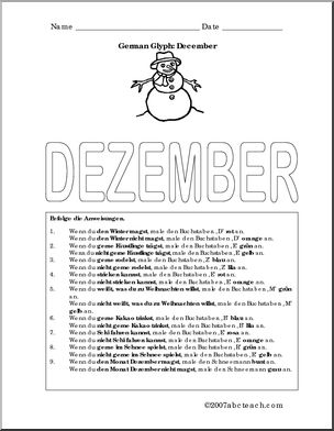 German: Glyph – December