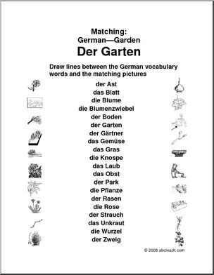 German: Matching – Garden