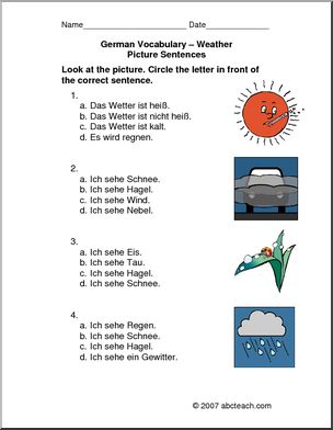 weather essay in german