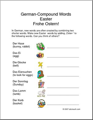German: Worksheet – Easter