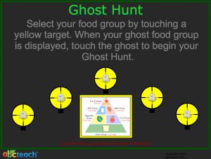 Interactive: Notebook: Ghost Hunt: Nutrition: Food Groups (multi-age)