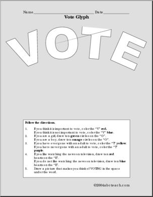 Vote (a) Glyph