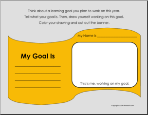 Writing Prompt: Goal Setting Banner