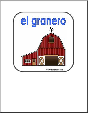 Spanish: SeÃ’al TemÂ·tica – El Granero (primaria/elementaria)