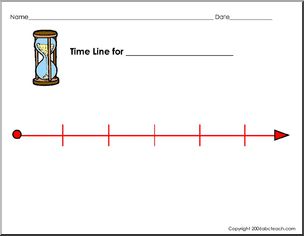 Graphic Organizer: Timelines (color)