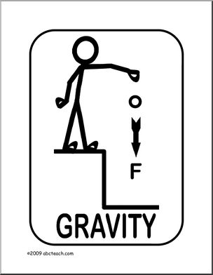 Poster: Physics – Gravity (2) (b/w)