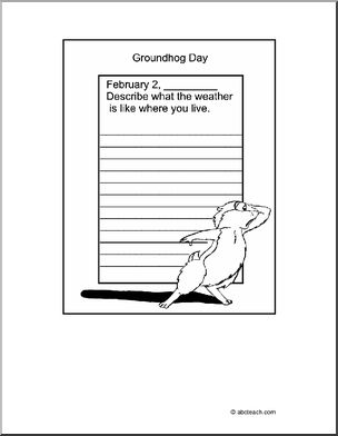 Groundhog Day Writing Paper