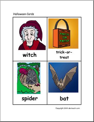 Flashcards: Halloween (color)