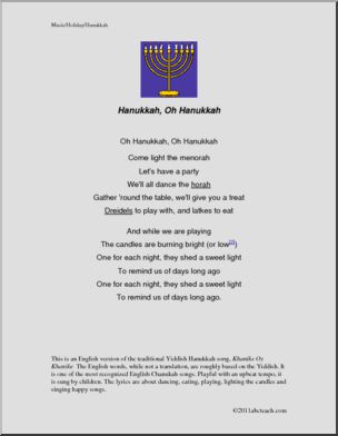 Hanukkah Song: Hanukkah, Oh Hanukkah