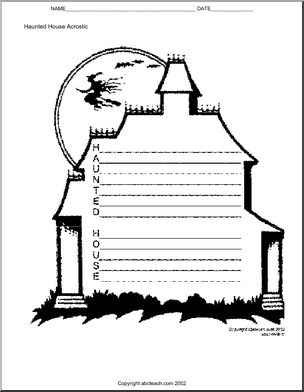 Haunted House’ Acrostic Form