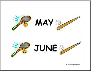 Calendar: May or June (header)