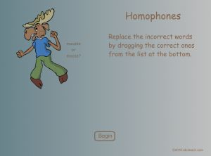 Interactive: Notebook: Language Arts: Homophones–Moose/Mousse